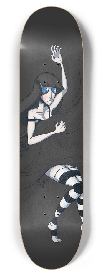 The Bedsheets Just Can't Warm My Bleeding Heart 7-7/8 Skateboard Deck
