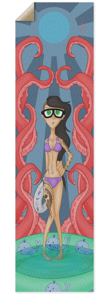 Where Did the Pool Party Go? 9 x 33 Inch Griptape