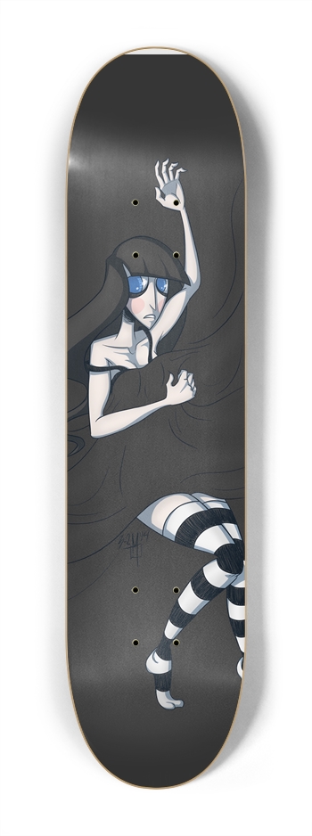 The Bedsheets Just Can't Warm My Bleeding Heart 7-1/4 Mini/Kid Skateboard