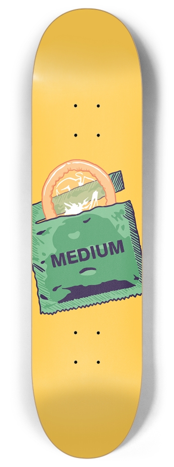 Medium Size 8 Inch Skateboard Deck