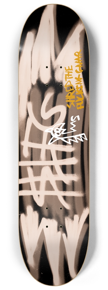 STFG ThrowUp Brown 8-1/4 Skateboard Deck