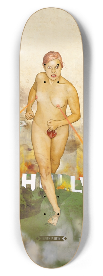 Hollywood, Lookout! - Fire 7-3/4 Skateboard Deck