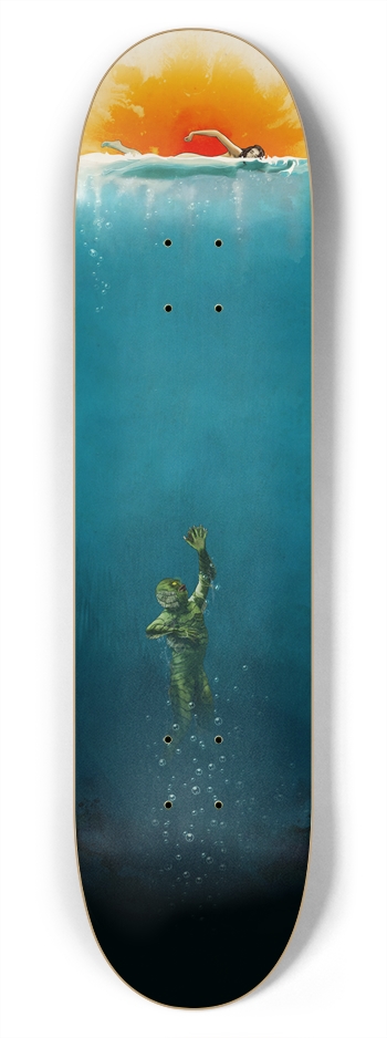 The Creature from Amity Island - Full Color 7-3/4 Skateboard Deck