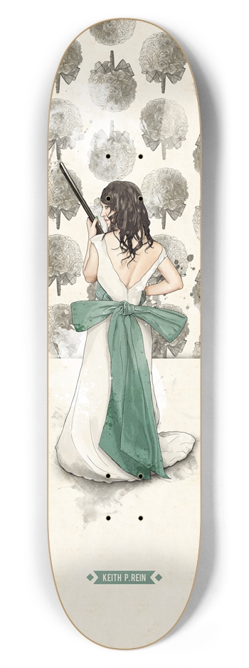 A Shotgun Kind of Wedding 7-3/4 Skateboard Deck