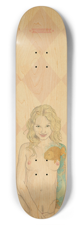 Somthing's Fishy 7-3/4 Skateboard Deck