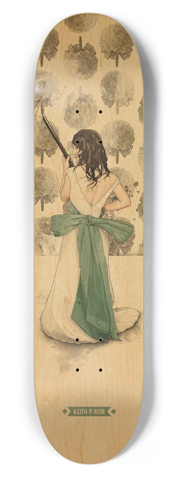 A Shotgun Kind of Wedding - Wood 7-3/4 Skateboard Deck