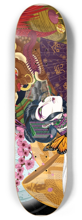 Uzume And The Oni 8" Deck 8 Inch Skateboard Deck