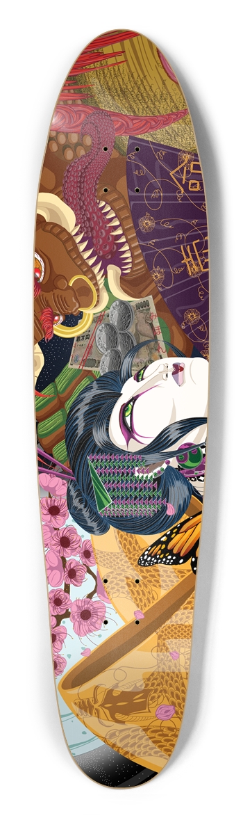 Uzume And The Oni Longboard Deck Longboard Shape