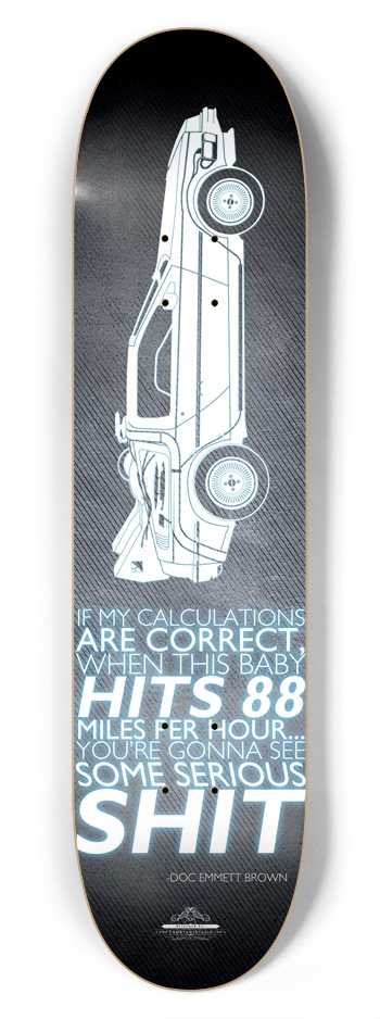 Back to the Future Board 7-3/4 Skateboard Deck