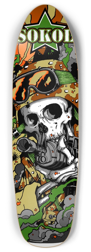 Sokol Pool Deck Skateboard Punk Nose Pool Shape