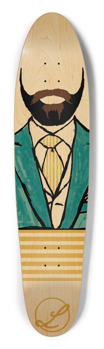 Very Fancy Beard Longboard Longboard Shape