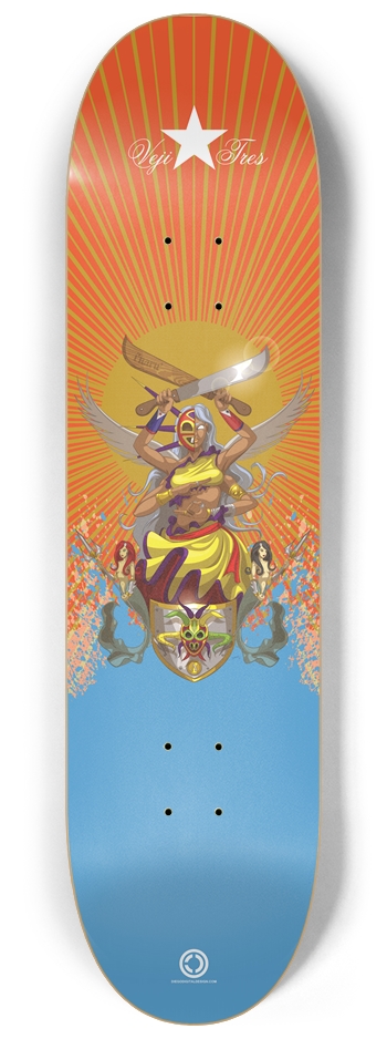 Veji Tres - I'NARU' Skateboard 8-1/4 Skateboard Deck