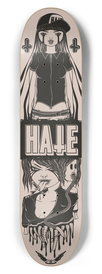 HATE 7-5/8 Skateboard Deck