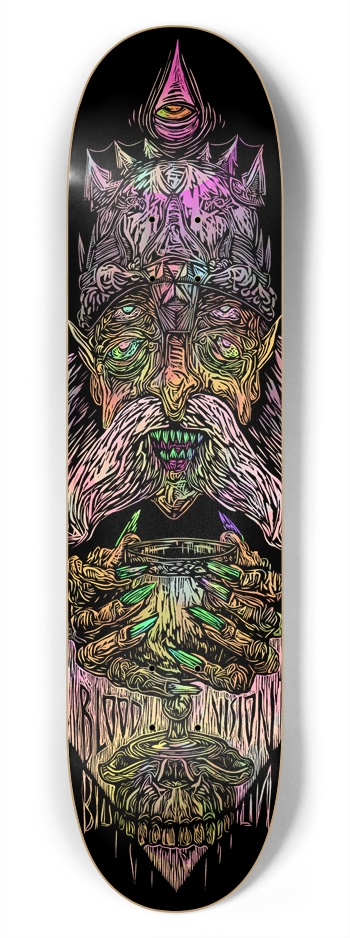 blood vision drank the blood 7.75 7-3/4 Skateboard Deck