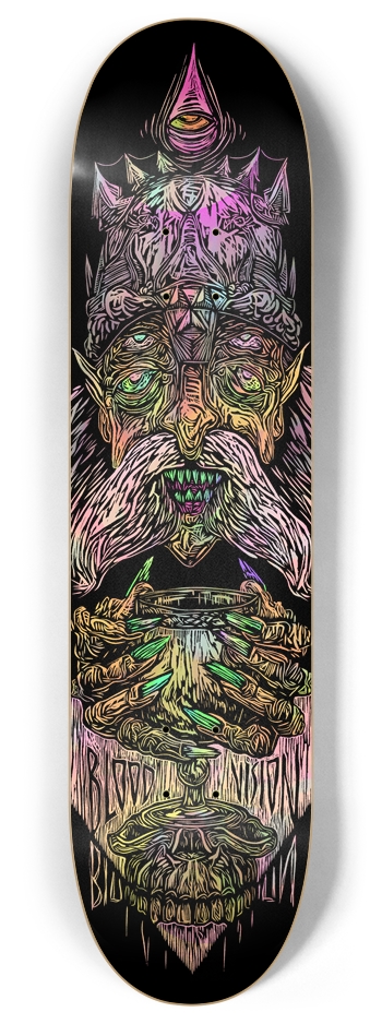 blood vision drank the blood 8 8 Inch Skateboard Deck