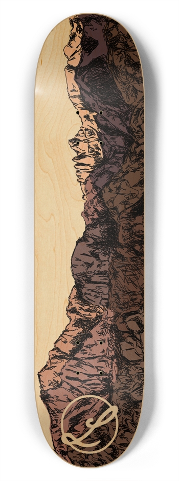 Mountain, Man Skateboard 7-3/4 Skateboard Deck
