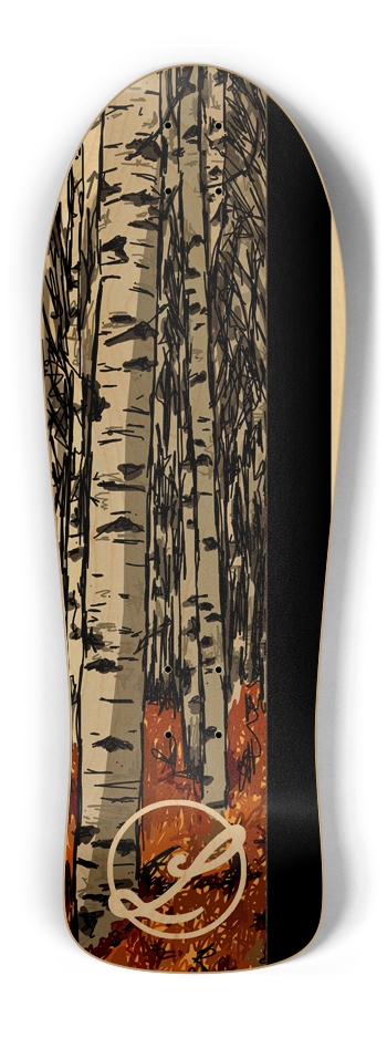 Birch Skateboard Old School Shape