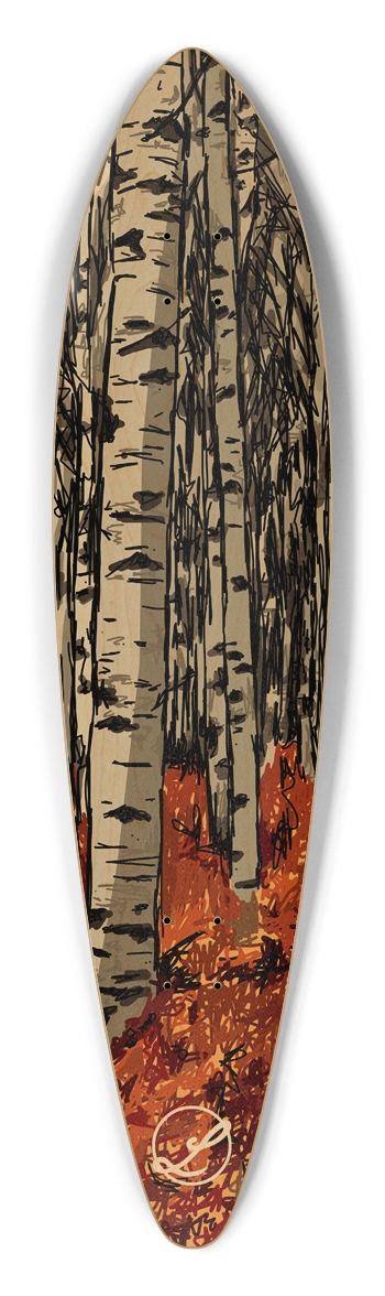 Birch Longboard Pintail Longboard