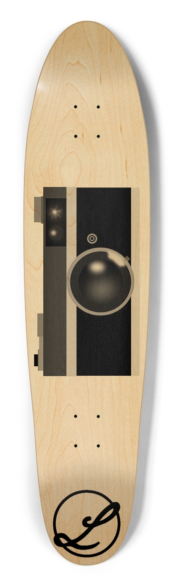 Vintage Film Camera Longboard Longboard Shape