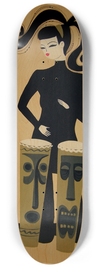Tiki Girl 8-1/4 Skateboard Deck