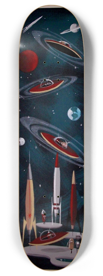 Space Race 8 Inch Skateboard Deck