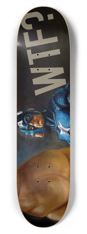 WTF? Custom Skateboard 7-3/4 Skateboard Deck
