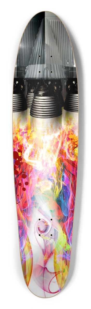 Saturn V Custom Longboard by Zig Longboard Shape