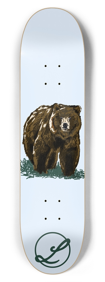 Dah Bear Skateboard 7-3/4 Skateboard Deck