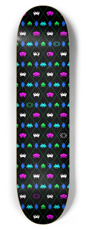 Argyle Invaders 7-7/8 7-7/8 Skateboard Deck