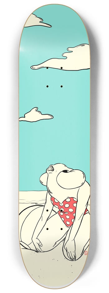 beach babe 8-1/4 Skateboard Deck