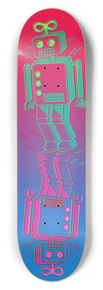 Symmetrical Robots 8-1/2 Skateboard Deck