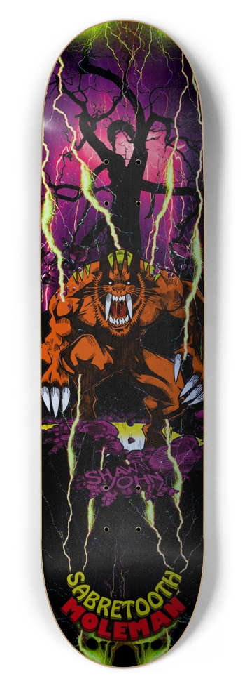 Shawn John-SILVER 8.5" 8-1/2 Skateboard Deck
