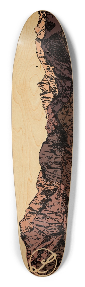 Mountain, Man Longboard Longboard Shape