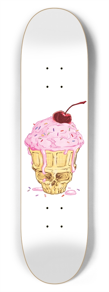 Skull Cone 7-3/4 Skateboard Deck