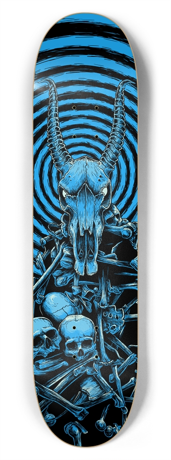 Dem Bones (Blue) 7-3/4 Skateboard Deck