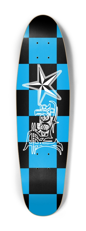 Rock Star BB Checker Cruiser Deck Cruiser Shape