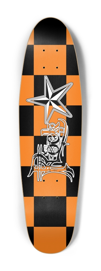 Rock Star BO Checker Cruiser Deck Cruiser Shape