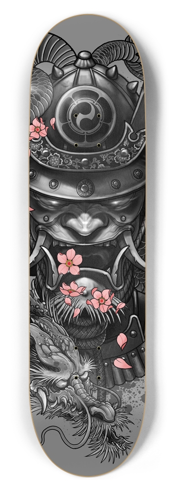 Dragon Samurai Custom Skateboard 8-1/2 Skateboard Deck