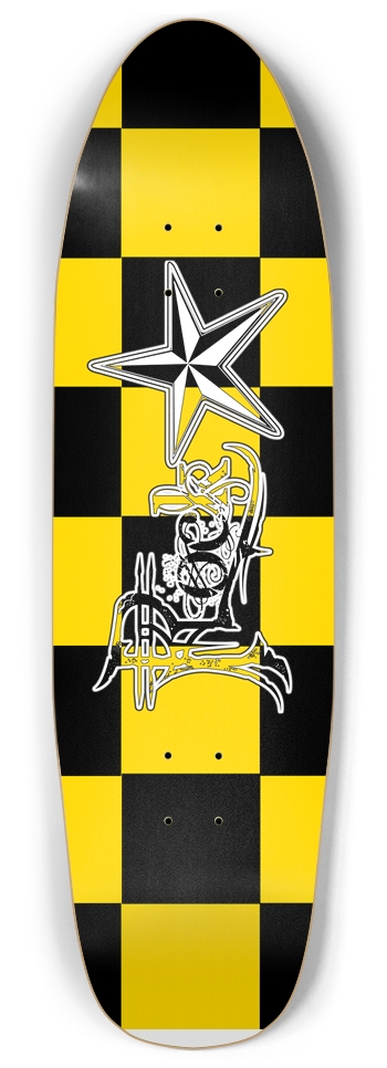 Rock Star BY Checker Punk Nose Pool Deck Punk Nose Pool Shape