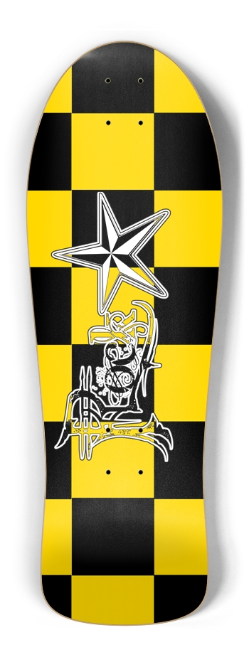 Rock Star BY Checker Old School Deck Old School Shape