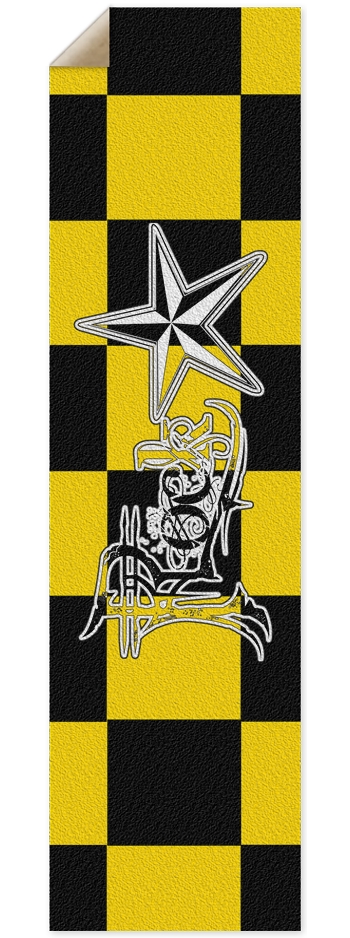 Rock Star BY Checker Custom Griptape 9 x 33 Inch Griptape