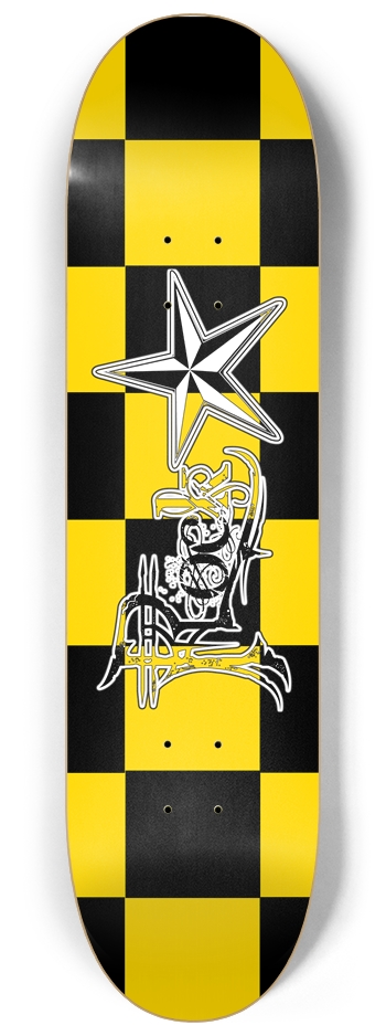 Rock Star BY Checker 8 1/4" Deck 8-1/4 Skateboard Deck