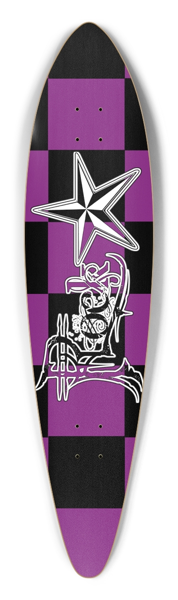 Rock Star BP Checker Pintail Longboard Pintail Longboard