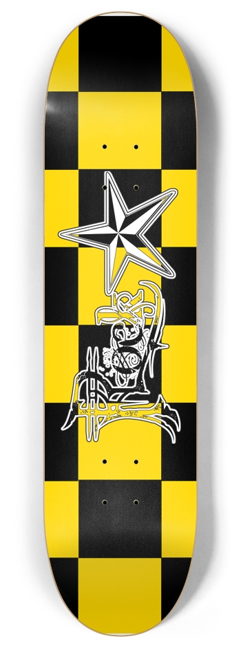 Rock Star BY Checker 8" Deck 8 Inch Skateboard Deck