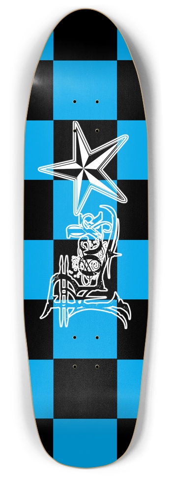 Rock Star BB Checker Punk Nose Pool Deck Punk Nose Pool Shape