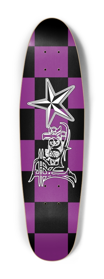Rock Star BP Checker Cruiser Deck Cruiser Shape