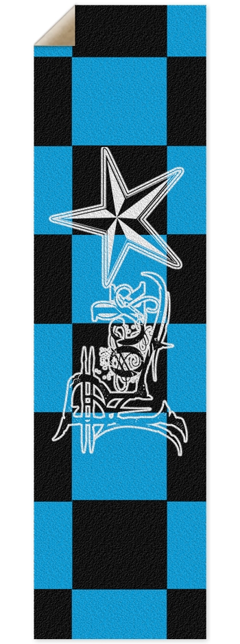Rock Star BB Checker Custom Griptape 9 x 33 Inch Griptape