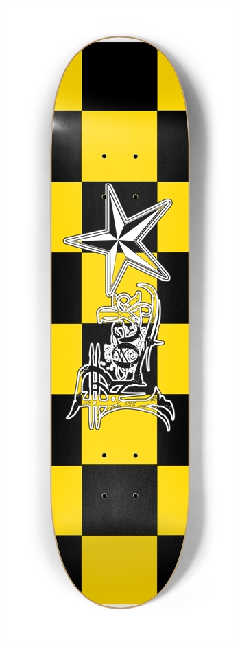 Rock Star BY Checker 7 1/4" Deck 7-1/4 Mini/Kid Skateboard