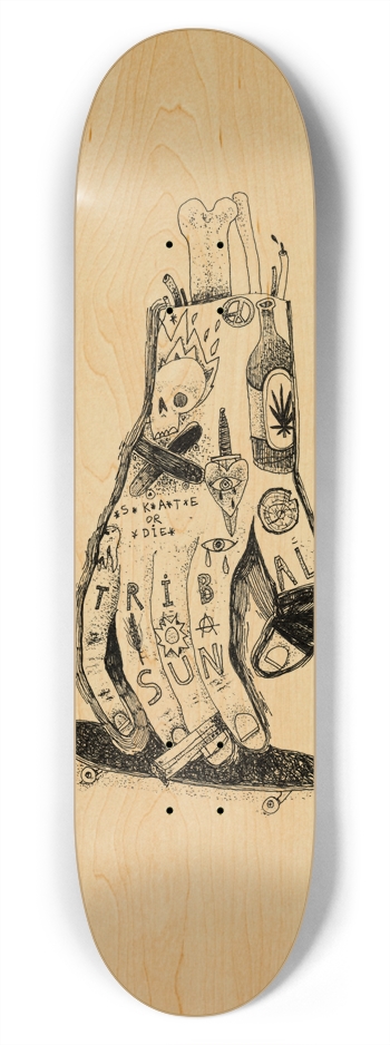 Tribal Sun 7-3/4 Skateboard Deck