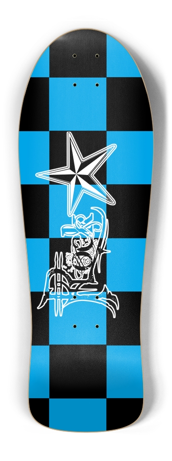 Rock Star BB Checker Old School Deck Old School Shape